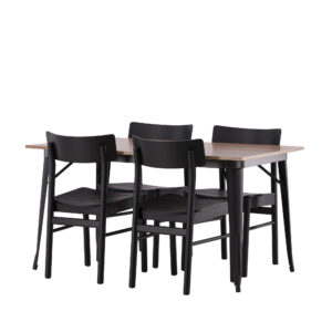 Tempe, Montros – Ensemble repas rectangulaire – Noyer