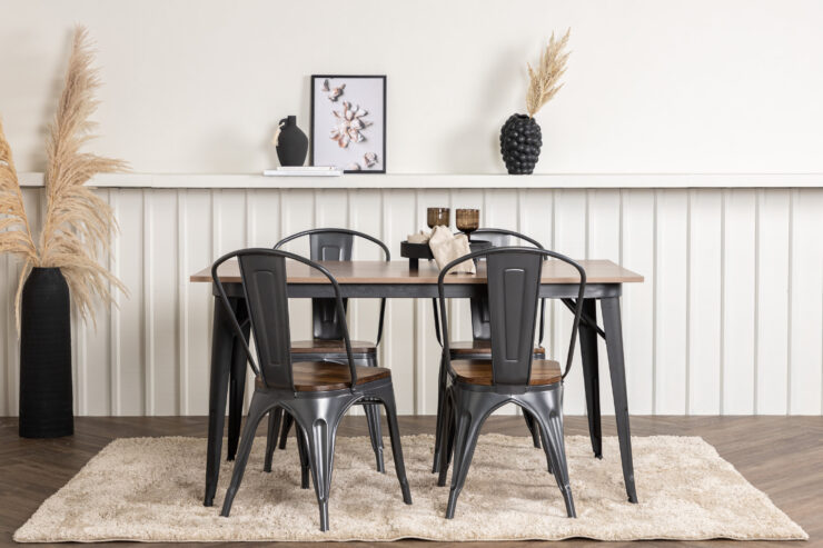 Tempe, Tempe – Ensemble repas rectangulaire – Noyer