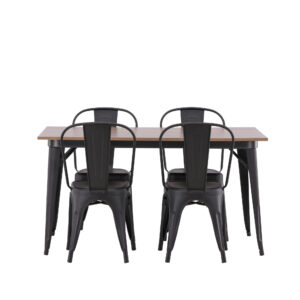 Tempe, Tempe – Ensemble repas rectangulaire – Noyer