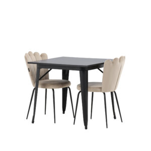 Tempe, Limhamn – Ensemble repas rectangulaire – Noir