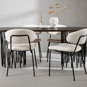 Stone, Chico – Ensemble repas ovale – Noir