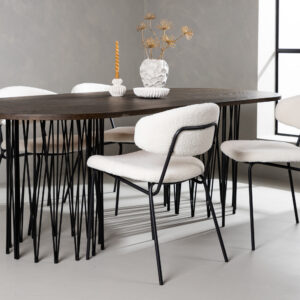 Stone, Chico – Ensemble repas ovale – Noir