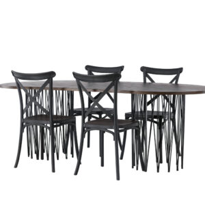 Stone, Crosett – Ensemble repas ovale – Noir