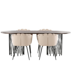 Stone, Limhamn – Ensemble repas ovale – Noir