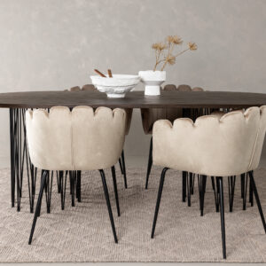 Stone, Limhamn – Ensemble repas ovale – Noir