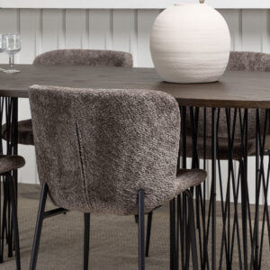 Stone, Modesto – Ensemble repas ovale – Noir