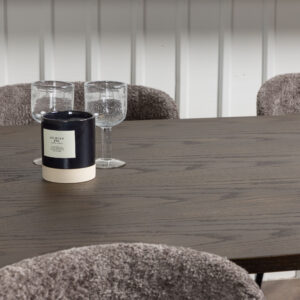 Stone, Modesto – Ensemble repas ovale – Noir