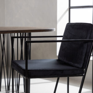 Stone, Richmond – Ensemble repas ovale – Noir