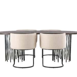 Stone, Simrishamn – Ensemble repas ovale – Noir
