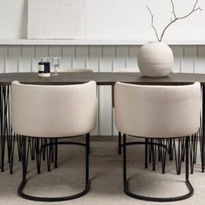Stone, Simrishamn – Ensemble repas ovale – Noir