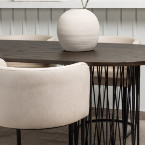 Stone, Simrishamn – Ensemble repas ovale – Noir