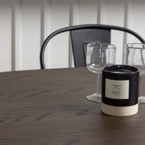 Stone, Tempe – Ensemble repas ovale – Noir