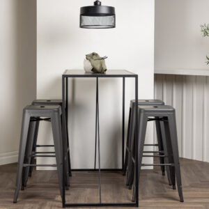 Brea, Tempe – Ensemble repas rectangulaire – Noir