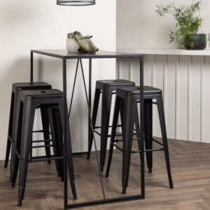 Brea, Tempe – Ensemble repas rectangulaire – Noir