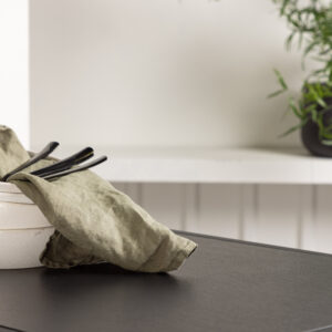 Brea, Tempe – Ensemble repas rectangulaire – Noir