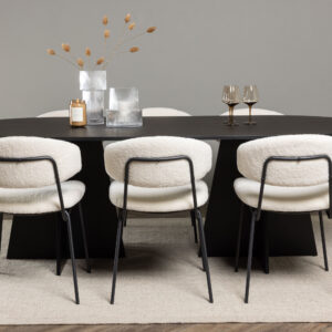 Bootcut, Chico – Ensemble repas ovale – Noir