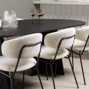 Bootcut, Chico – Ensemble repas ovale – Noir