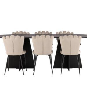 Bootcut, Limhamn – Ensemble repas ovale – Noir