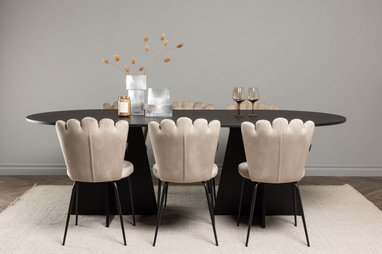 Bootcut, Limhamn – Ensemble repas ovale – Noir