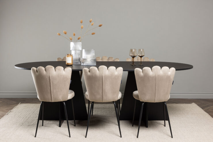 Bootcut, Limhamn – Ensemble repas ovale – Noir