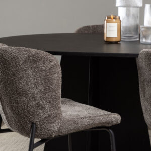 Bootcut, Modesto – Ensemble repas ovale – Noir