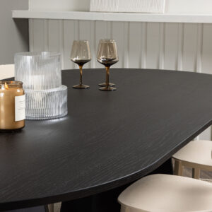 Bootcut, Åstol – Ensemble repas ovale – Noir – 115 x 230 cm