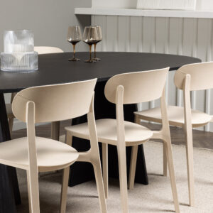 Bootcut, Åstol – Ensemble repas ovale – Noir – 115 x 230 cm