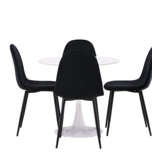 Hamden, Polar – Ensemble repas rond – Blanc