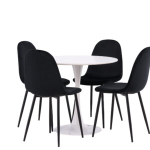 Hamden, Polar – Ensemble repas rond – Blanc