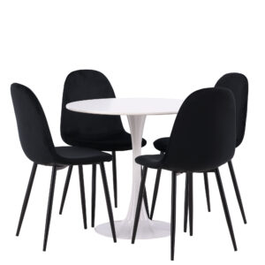Hamden, Polar – Ensemble repas rond – Blanc