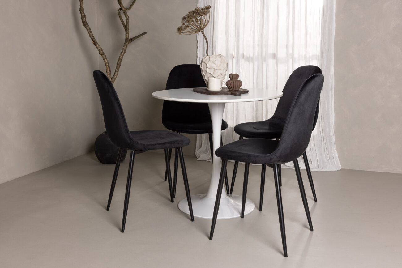 Hamden, Polar – Ensemble repas rond – Blanc
