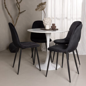 Hamden, Polar – Ensemble repas rond – Blanc