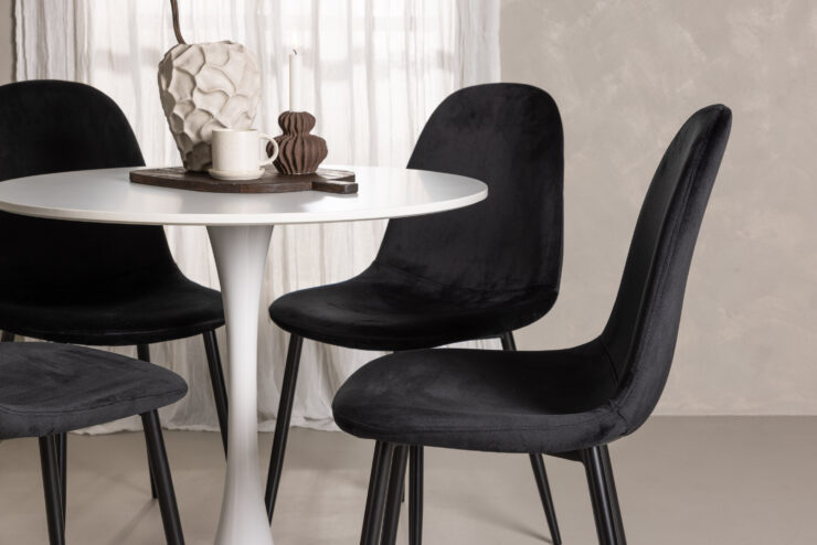 Hamden, Polar – Ensemble repas rond – Blanc