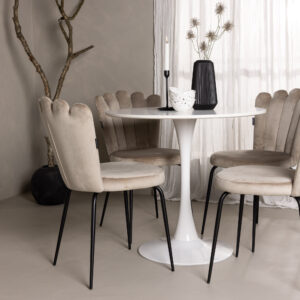 Hamden, Limhamn – Ensemble repas rond – Blanc