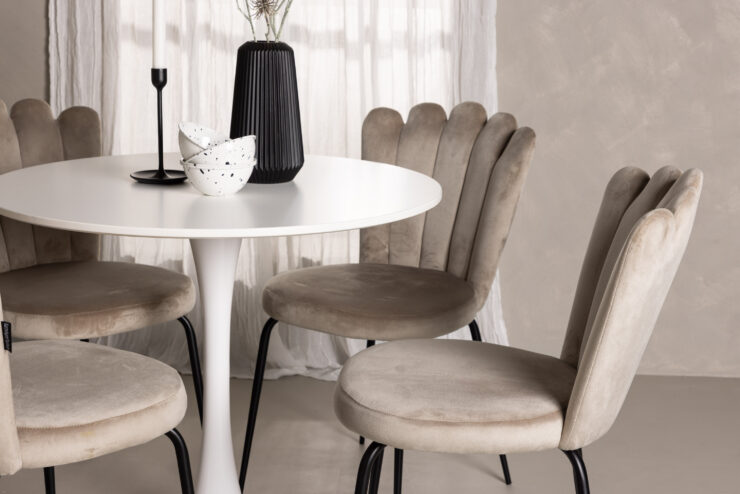 Hamden, Limhamn – Ensemble repas rond – Blanc