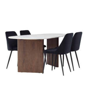 Grönvik, Night – Ensemble repas ovale – Gris clair