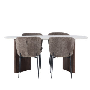 Grönvik, Modesto – Ensemble repas ovale – Gris clair