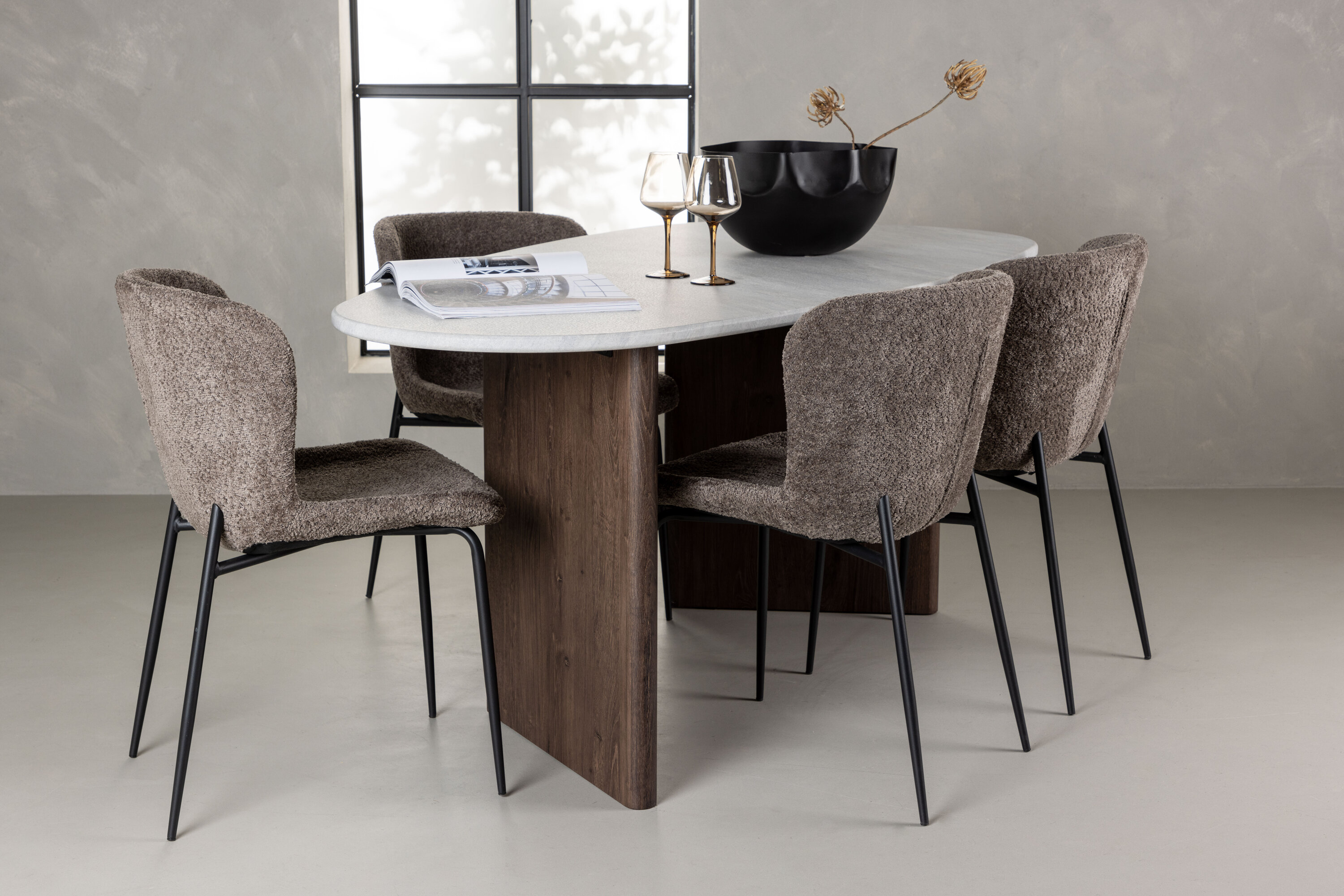 Ensemble repas ovale