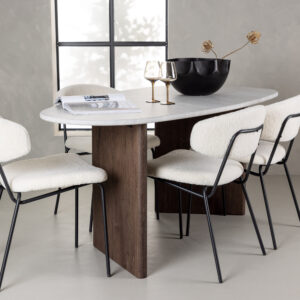 Grönvik, Chico – Ensemble repas ovale – Gris clair