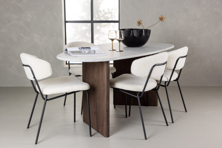 Grönvik, Chico – Ensemble repas ovale – Gris clair