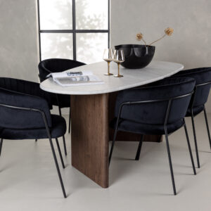 Grönvik, Selma – Ensemble repas ovale – Gris clair