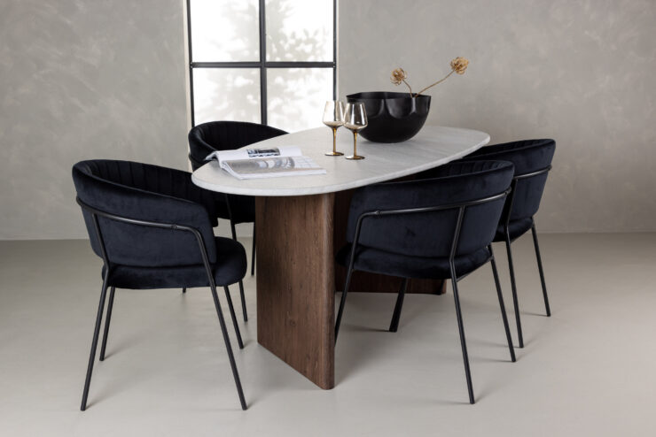 Grönvik, Selma – Ensemble repas ovale – Gris clair