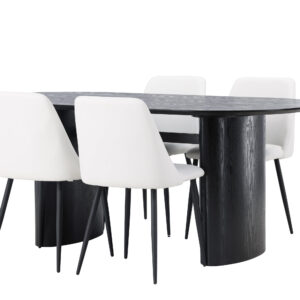Isolde, Night – Ensemble repas ovale – Noir