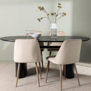 Isolde, Night – Ensemble repas ovale – Noir