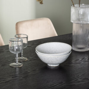 Isolde, Night – Ensemble repas ovale – Noir