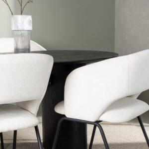 Isolde, Day – Ensemble repas ovale – Noir