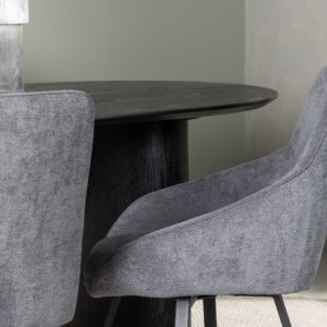 Isolde, Rosie – Ensemble repas ovale – Noir