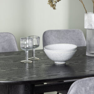 Isolde, Rosie – Ensemble repas ovale – Noir