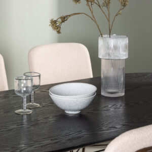 Isolde, Seda – Ensemble repas ovale – Noir