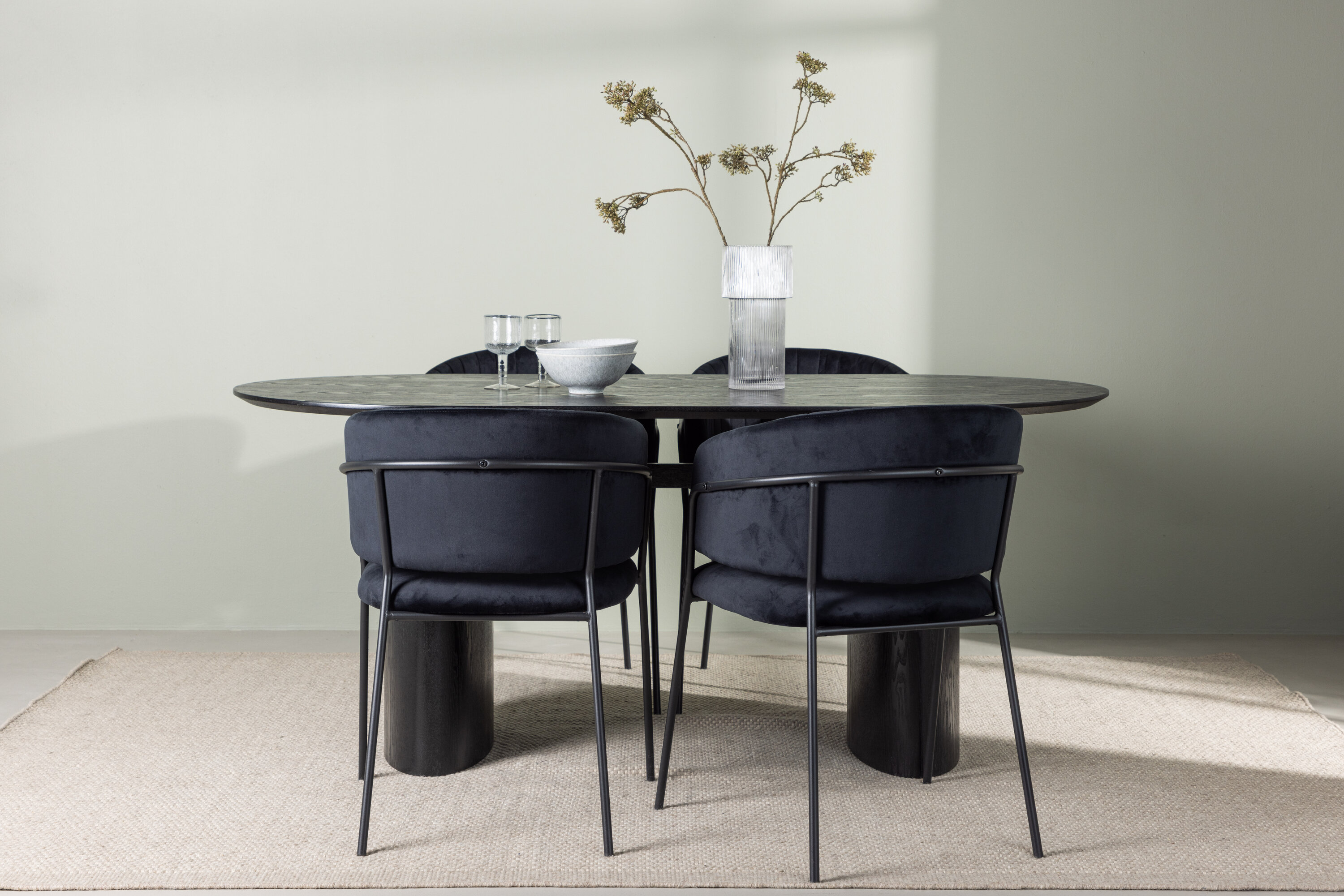 Ensemble repas ovale
